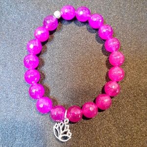 Rose Purple Alexandrite Stretch Bracelet